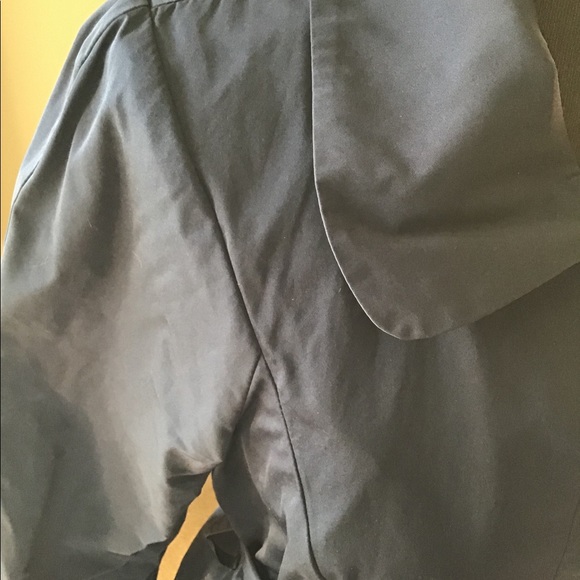 Navy Blue Theory Trench Rain Coat - Picture 3 of 4